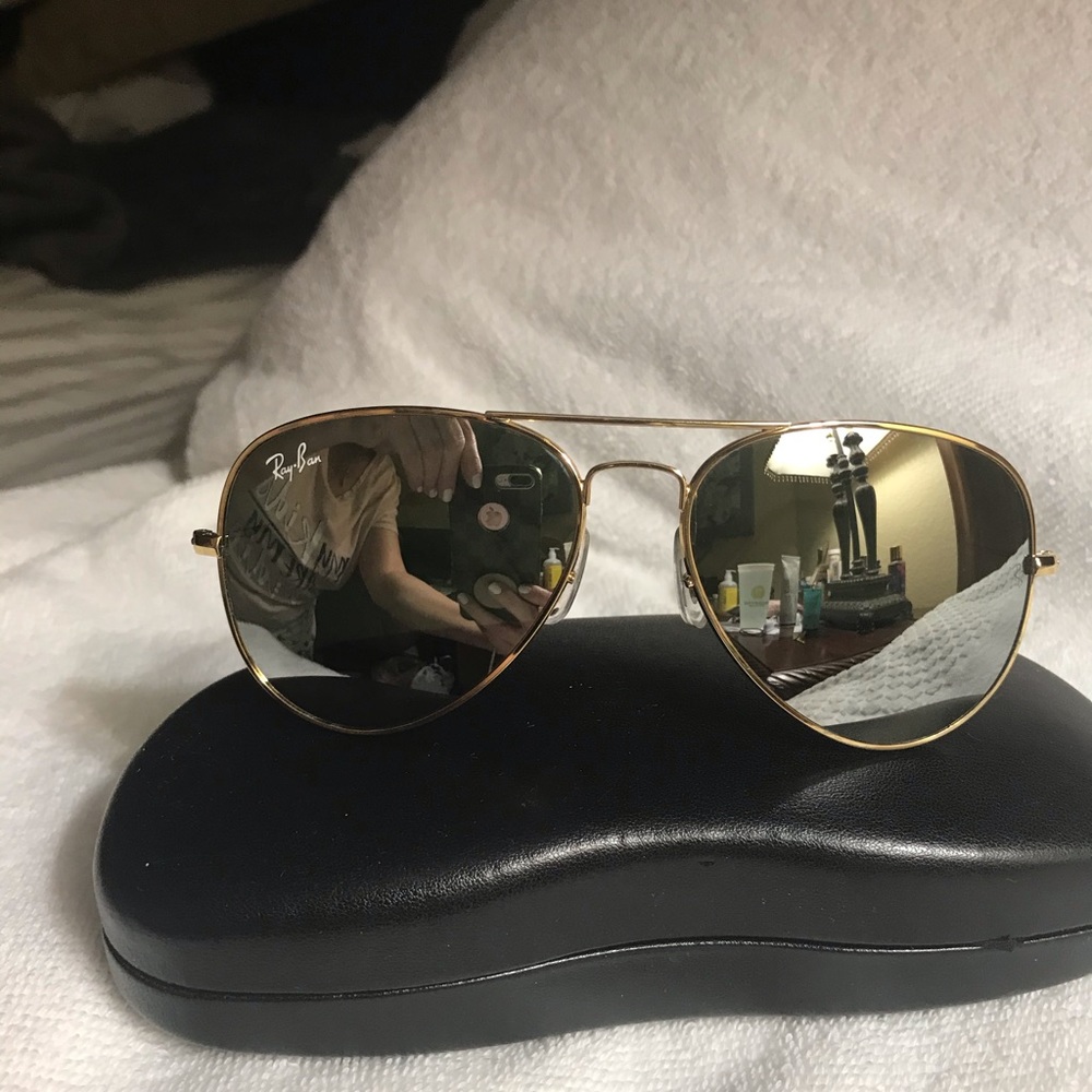 New Ray - Ban Aviator mirrored gold frame